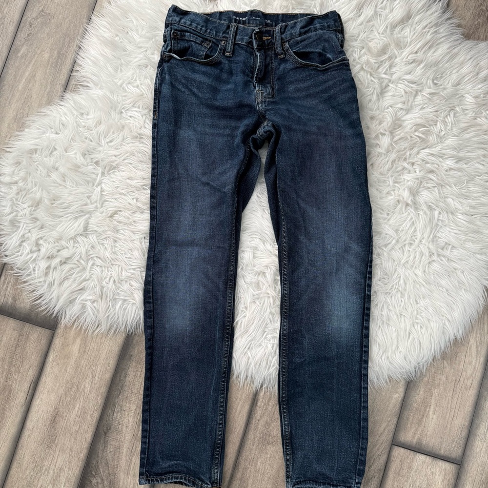 Men’s 28x30 Dark Blue Denim Jeans Slim Fit